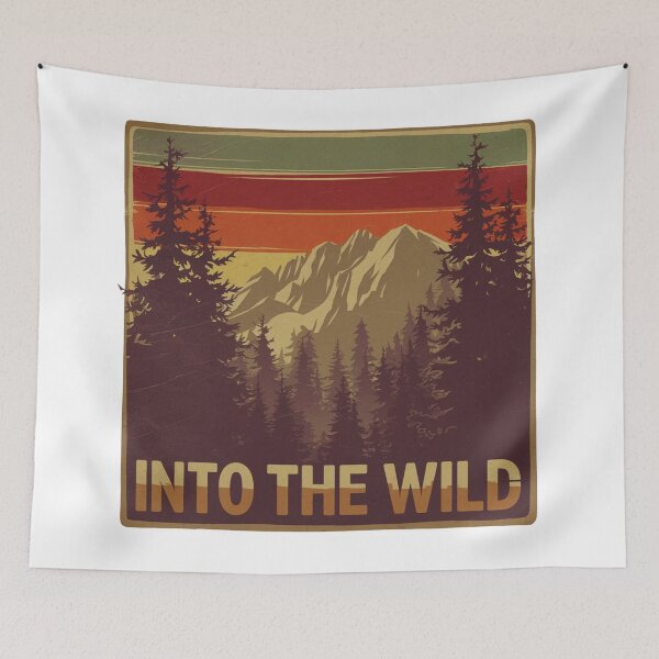 Item preview, Retro Into The Wild Mountain Vintage Outdoor Adventure Graphic designed and sold by GabeMountainArt.