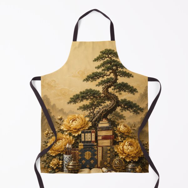 Item preview, Korean Folk Art Golden Peony & Dragon Canvas, Traditional Shaman Dance Wall Art designed and sold by K-Tradition.