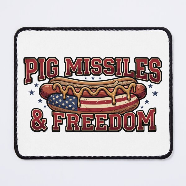 Item preview, Hotdog Pig Missiles Freedom hotdog america graphic designed and sold by ArtDesignTp.