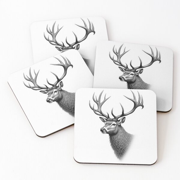 Item preview, manual TAT realistic animals portraits stag portrait 20260706 0744 00001 .png designed and sold by Qubivibe.