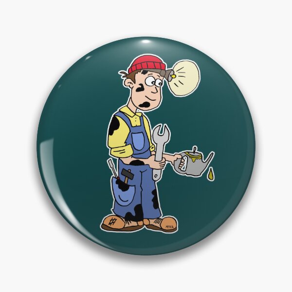 Item preview, Funny Car Mechanic and Handy Man Cartoon | Quirky Garage Repair Tool Sticker designed and sold by MyxaART.