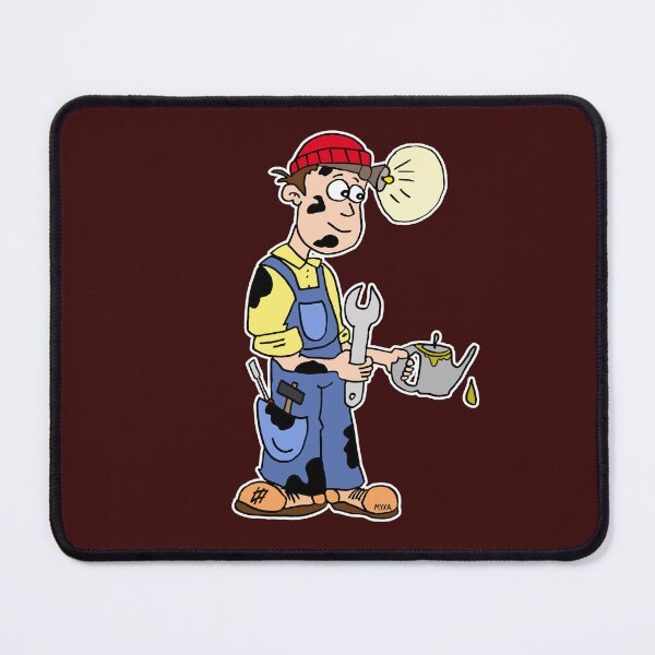 Item preview, Funny Car Mechanic and Handy Man Cartoon | Quirky Garage Repair Tool Sticker designed and sold by MyxaART.