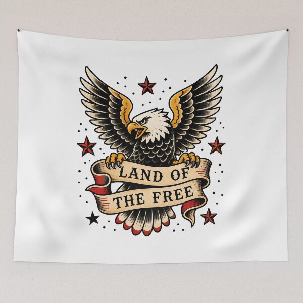 Item preview, Traditional Tattoo Land of the Free designed and sold by pohapoha181.
