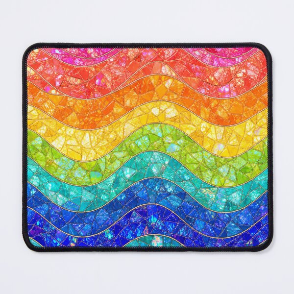 Item preview, Vibrant Wavy Rainbow Mosaic Pattern | Retro 70s Psychedelic Art designed and sold by DjFreeq.