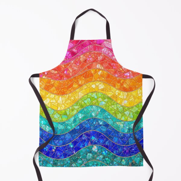 Item preview, Vibrant Wavy Rainbow Mosaic Pattern | Retro 70s Psychedelic Art designed and sold by DjFreeq.