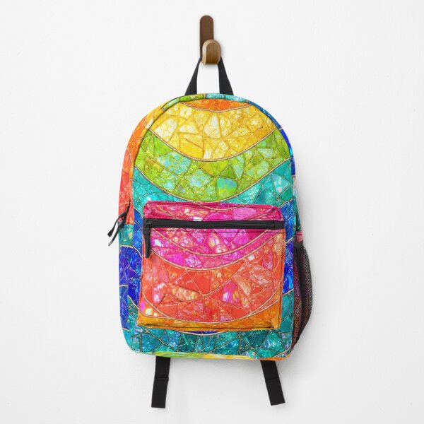 Item preview, Vibrant Wavy Rainbow Mosaic Pattern | Retro 70s Psychedelic Art designed and sold by DjFreeq.