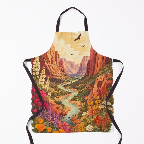 Item preview, Desert Canyon Wildflowers Rio - Southwest Landscape designed and sold by irfanshikh.