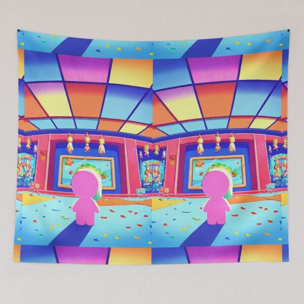 Item preview, Digital Art - Psychedelic Architectural Scene, Saturated Pop Universe designed and sold by Zone--Gaming.