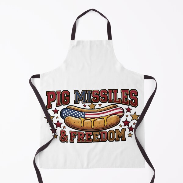 Item preview, funny hotdog pig missiles freedom designed and sold by ArtDesignTp.