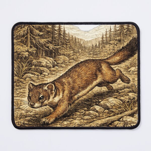 Item preview, Long-tailed Weasel Forest Chase designed and sold by KrungiT Design .