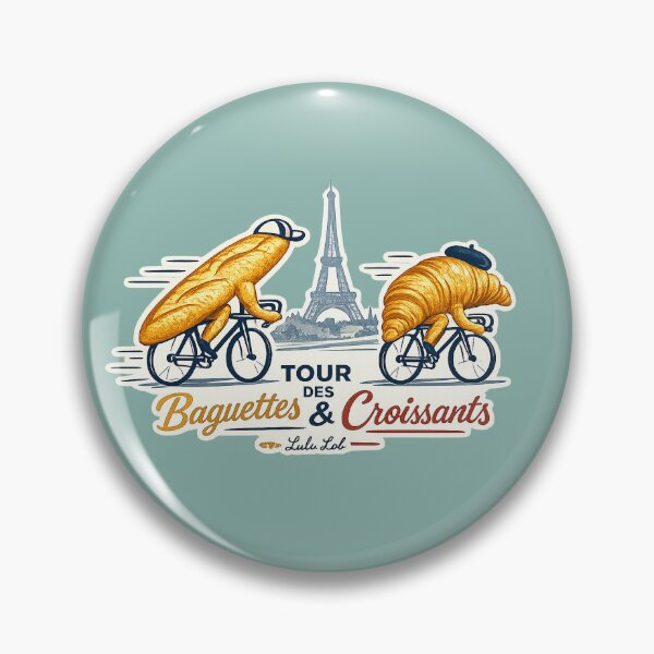 Item preview, Tour de France - Tour des Baguettes & Tour des Croissants designed and sold by LuluLeb.