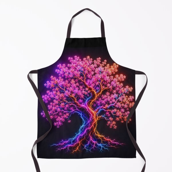 Item preview, Electric Bloom Tree – Neon Cherry Blossom Art designed and sold by Aureva Arts Shop.