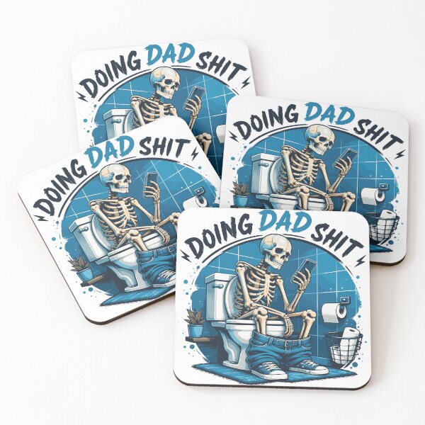 Item preview, Doing Dad Sh*t – Funny Skeleton Toilet T-Shirt Design designed and sold by ucpstudio.
