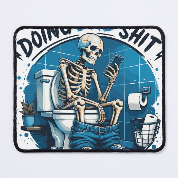 Item preview, Doing Dad Sh*t – Funny Skeleton Toilet T-Shirt Design designed and sold by ucpstudio.