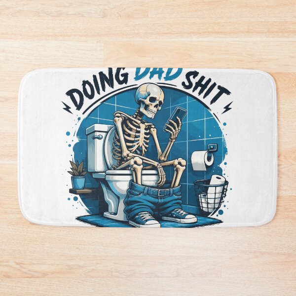 Item preview, Doing Dad Sh*t – Funny Skeleton Toilet T-Shirt Design designed and sold by ucpstudio.