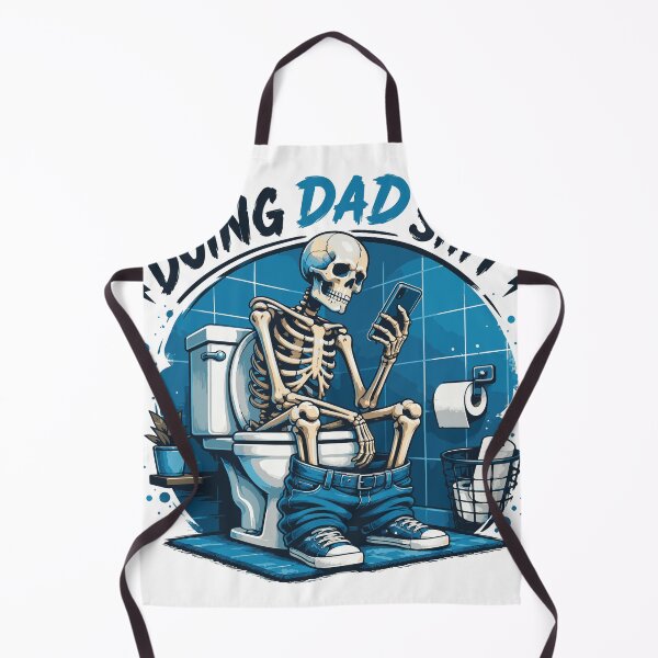 Item preview, Doing Dad Sh*t – Funny Skeleton Toilet T-Shirt Design designed and sold by ucpstudio.