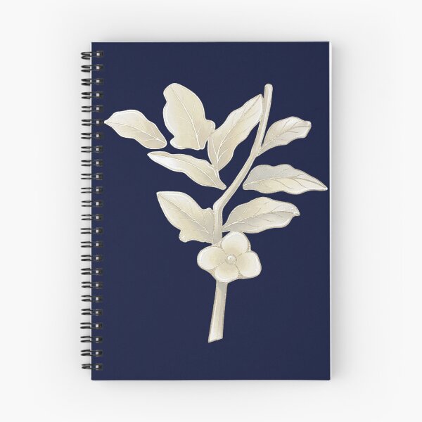 Item preview, Korean Traditional Ivory Botanical Watercolor Branch Pattern designed and sold by Yiruda-Art.