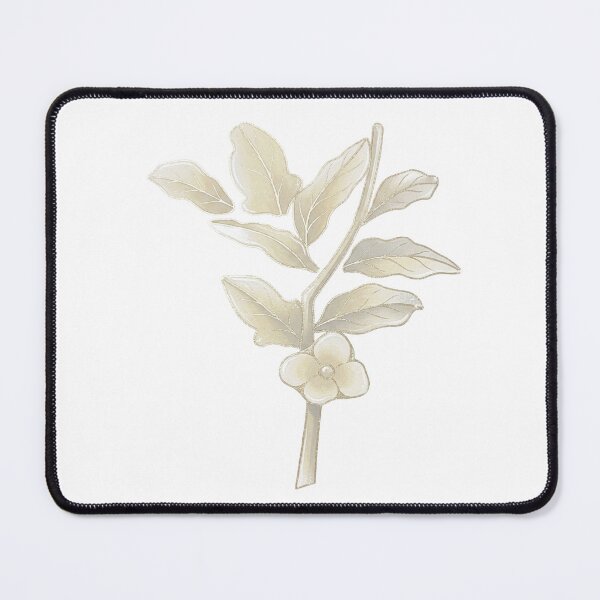 Item preview, Korean Traditional Ivory Botanical Watercolor Branch Pattern designed and sold by Yiruda-Art.