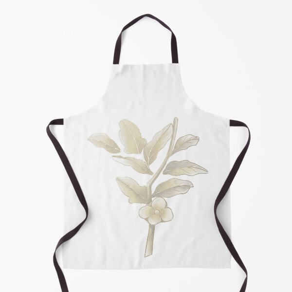 Item preview, Korean Traditional Ivory Botanical Watercolor Branch Pattern designed and sold by Yiruda-Art.