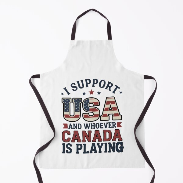 Item preview, I Support USA and Whoever Canada Is Playing patriotic art designed and sold by ArtDesignTp.