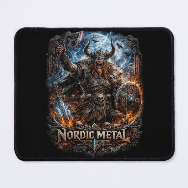 Item preview, Nordic Metal Viking Warrior Artwork designed and sold by Art-Vortex-fr.