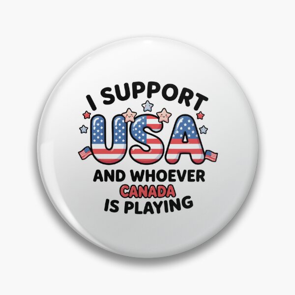 Item preview, I Support USA and Whoever Canada Is Playing designed and sold by ArtDesignTp.