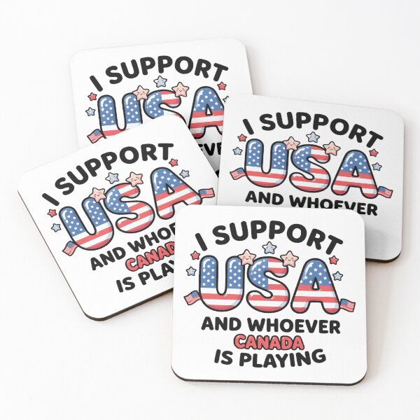 Item preview, I Support USA and Whoever Canada Is Playing designed and sold by ArtDesignTp.