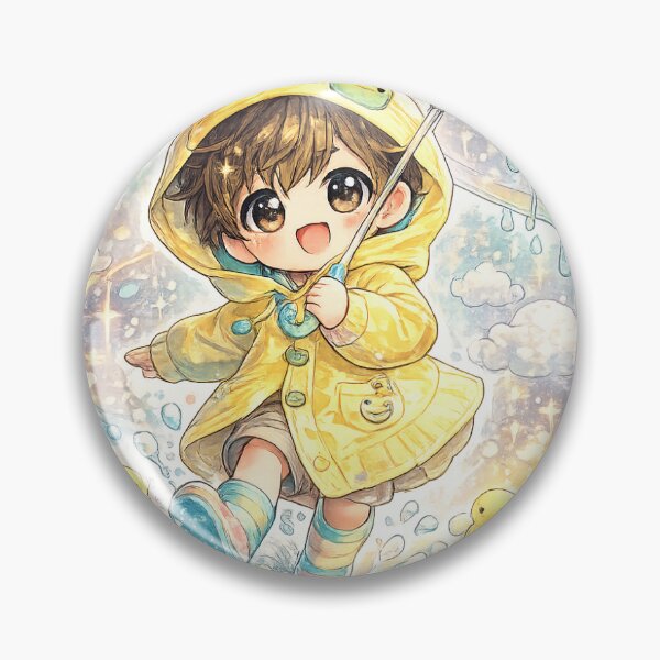 Item preview, Rain Boots Explorer Kid – Cute Kawaii Sticker designed and sold by blossomfun.