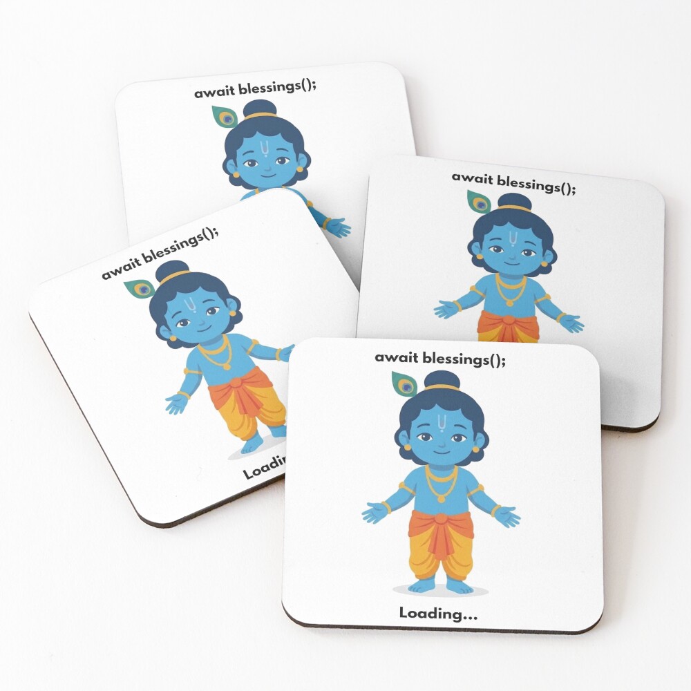 Item preview, Coasters (Set of 4) designed and sold by BhaktiByte.