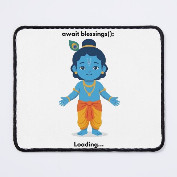 Item preview, await blessings | JavaScript Developer Sticker | Tech Humor designed and sold by BhaktiByte.