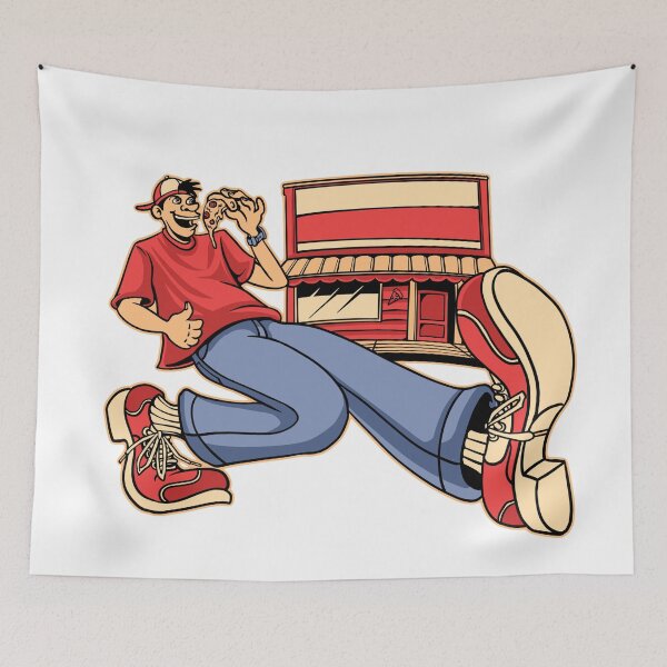 Item preview, Retro Pizza Shop Guy T-Shirt designed and sold by phsycartwork.