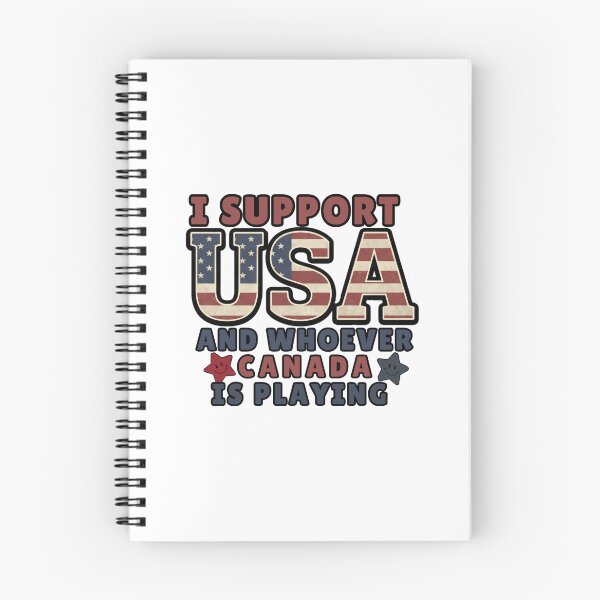 Item preview, funny I Support USA and Whoever Canada Is Playing  humor designed and sold by ArtDesignTp.