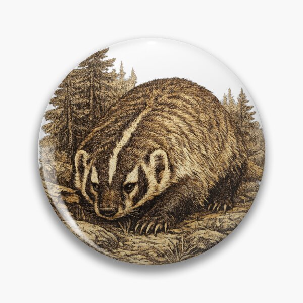 Item preview, American Badger Woodland Patrol designed and sold by KrungiT Design .