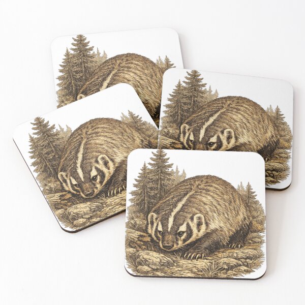 Item preview, American Badger Woodland Patrol designed and sold by KrungiT Design .