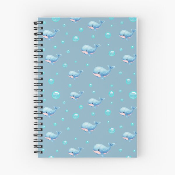 Item preview, Sea Life Cute Blue Watercolor Whales Floating Bubbles Ocean Aesthetic designed and sold by Art IN Pack.