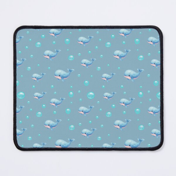 Item preview, Sea Life Cute Blue Watercolor Whales Floating Bubbles Ocean Aesthetic designed and sold by Art IN Pack.