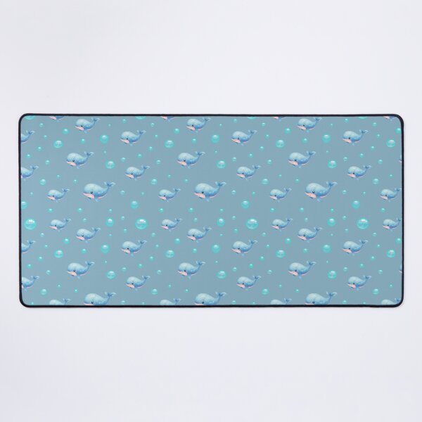 Item preview, Sea Life Cute Blue Watercolor Whales Floating Bubbles Ocean Aesthetic designed and sold by Art IN Pack.