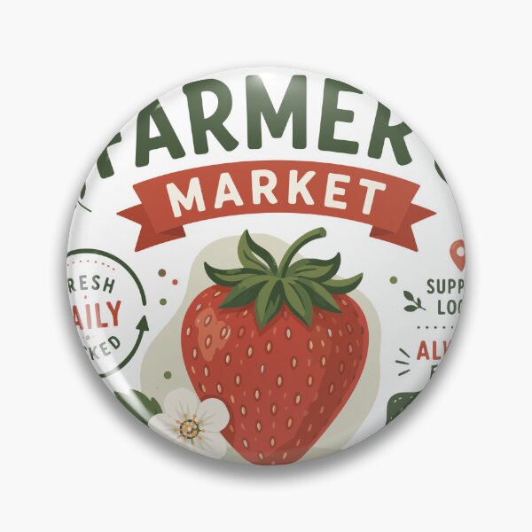Item preview, Farmer's Market Strawberry Vintage T-Shirt Design designed and sold by ucpstudio.