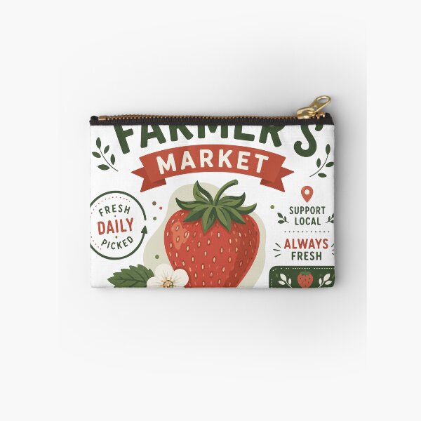 Item preview, Farmer's Market Strawberry Vintage T-Shirt Design designed and sold by ucpstudio.