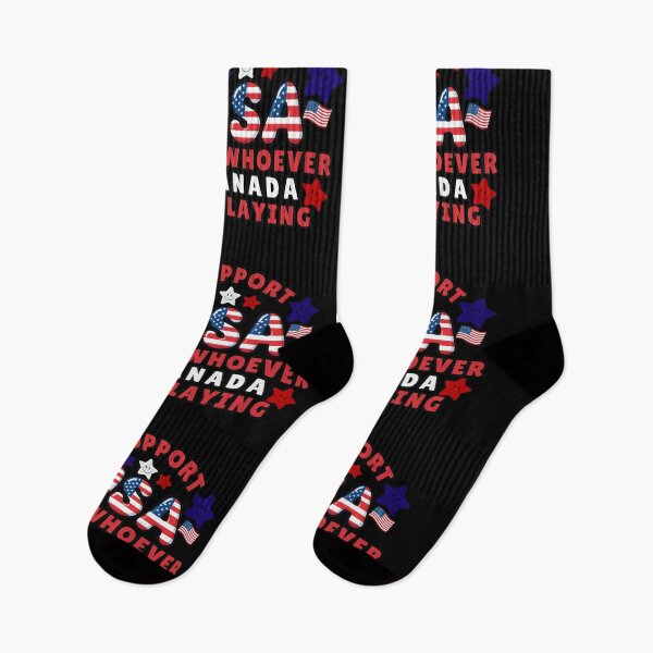 Item preview, I Support USA and Whoever Canada Is Playing  patriotic designed and sold by ArtDesignTp.