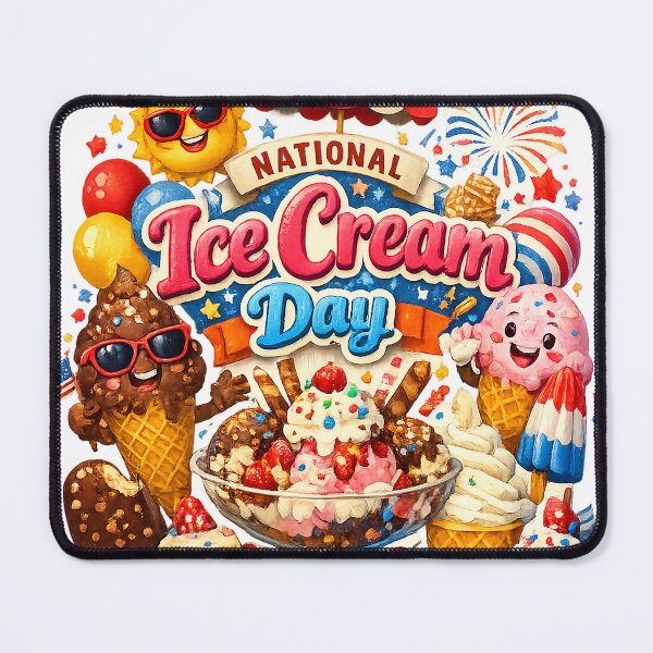 Item preview, National Ice Cream Day Sweet Summer Celebration Cute Ice Cream Illustration designed and sold by an9beac.