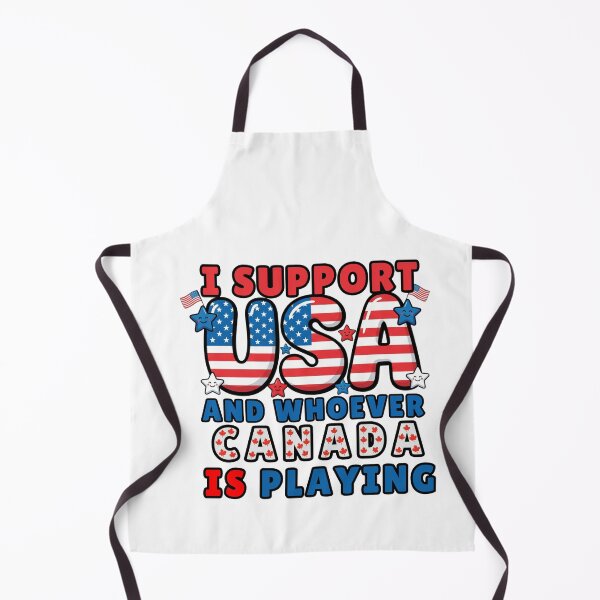 Item preview, I Support USA and Whoever Canada Is Playing humor designed and sold by ArtDesignTp.