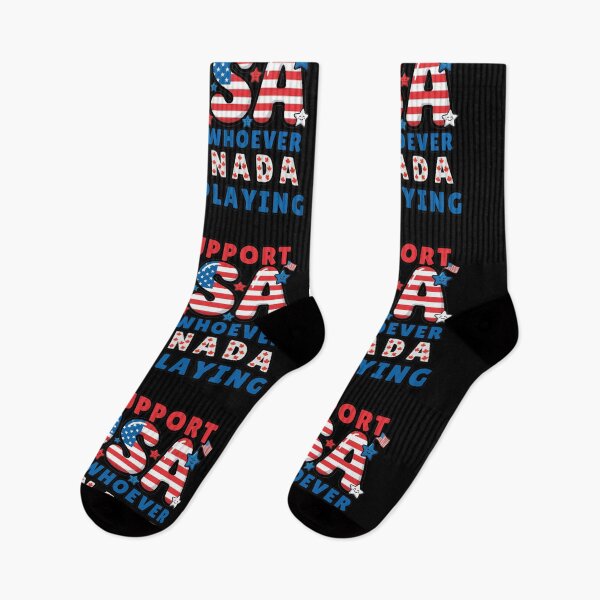 Item preview, I Support USA and Whoever Canada Is Playing humor designed and sold by ArtDesignTp.