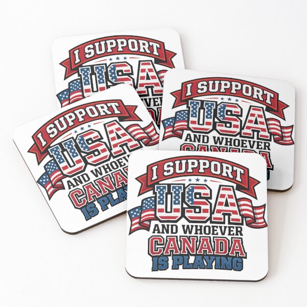 Item preview, funny I Support USA and Whoever Canada Is Playing designed and sold by ArtDesignTp.