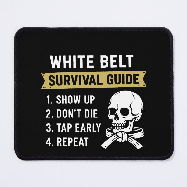 Item preview, White Belt Survival Guide Funny BJJ Brazilian Jiu Jitsu designed and sold by TheEP.