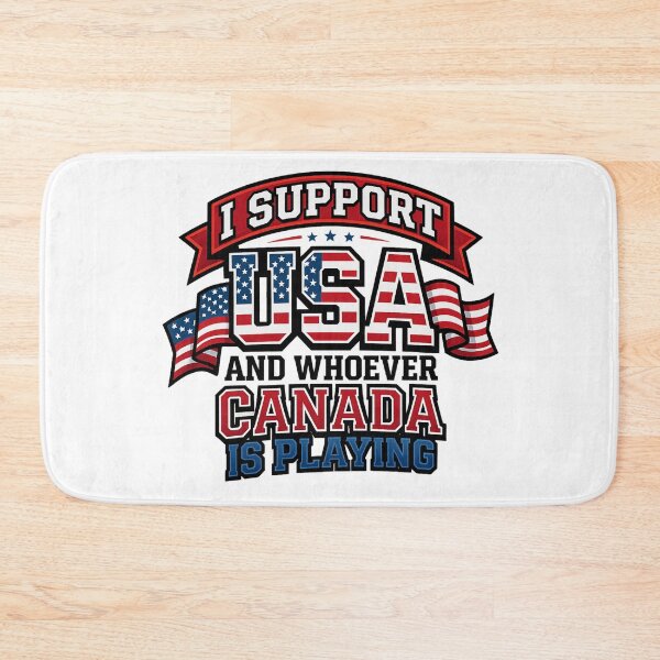 Item preview, funny I Support USA and Whoever Canada Is Playing designed and sold by ArtDesignTp.
