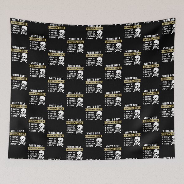 Item preview, White Belt Survival Guide Funny BJJ Brazilian Jiu Jitsu designed and sold by TheEP.
