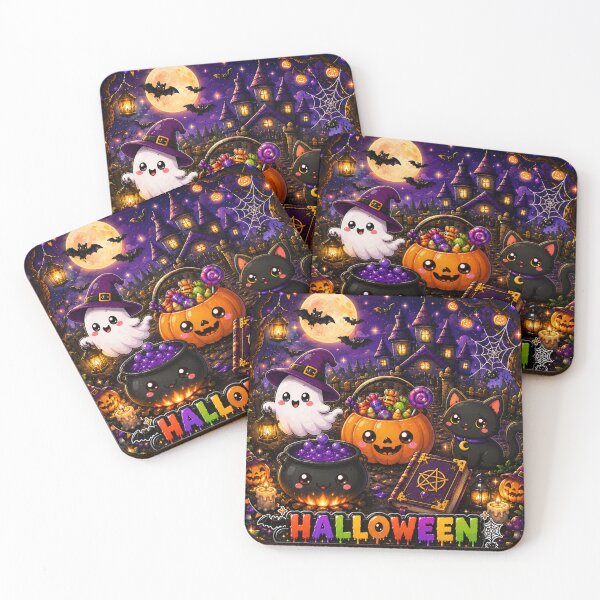 Item preview, Adorable Collection of Kawaii Halloween Doodles designed and sold by JoangRama.