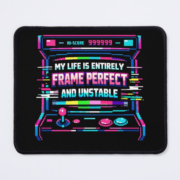 Item preview, Frame Perfect Unstable Retro Speedrunner Gaming Humor designed and sold by yanejoy.