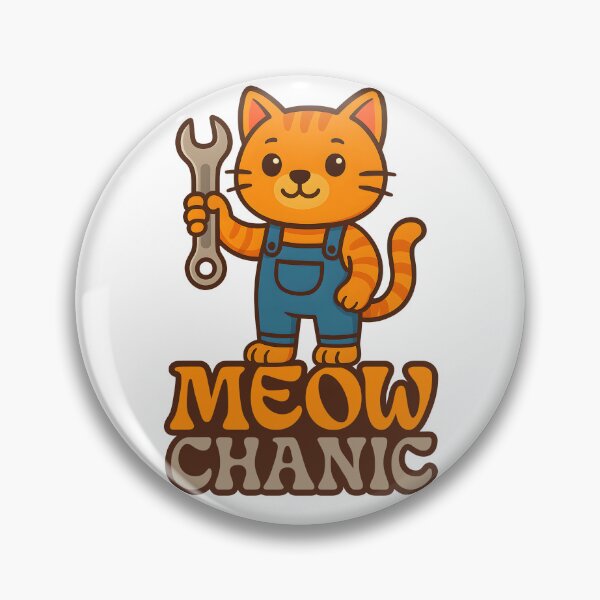 Item preview, Meowchanic Funny Cat Mechanic Cute Garage Design designed and sold by artCreativeColony.